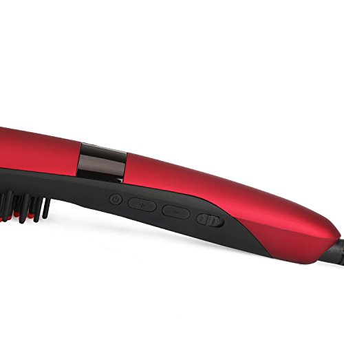 Segbeauty® Haarglätter Keramik Haarbürste, Instant Heizung Haarglättung, Anion Haarpflege Natürliche Haar Styles, Anti Verbrühen Hitzeschutz Bügeleisen, Auto Abschalten Begradigen Kamm - 8