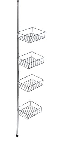 Wenko 21736100 Teleskopregal Domaso mit extra tiefen Körben, Edelstahl rostfrei - 8
