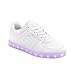 Produktbild Raffies Weiße LED-Sneakers Größe 43 mit 7 Verschiedenen Farben LED-Leuchten in der Sohle. Die Schuhe Sind mit dem mitgelieferten USB-Ladekabel Wiederaufladbar.