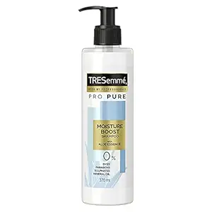 TRESemme Pro Pure Moisture Boost Shampoo, with Aloe Essence, Sulphate Free & Paraben Free, for Dry Hair, 390 ml
