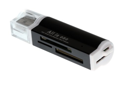 Photecs® USB Multi Card Reader Kartenlesegerät, Mini-Kartenleser für SD, SDHC, SDXC, Micro SD, M2, Pro Duo - 2