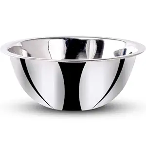 VICCON Premium Stainless Steel Deep Mixing Bowl Large 28cm & 4000ml, Serving Bowl, Oven & Microwave Safe Bowl, Induction Base Large Steel, Mixing Bowl for Baking, Salads, Cooking, Steel, Big Size