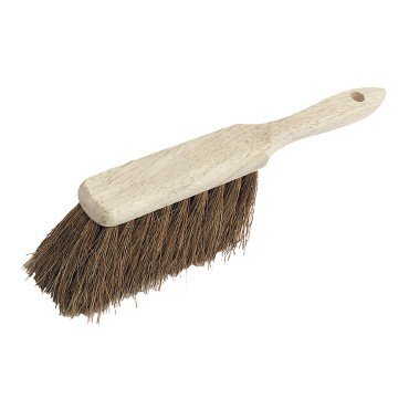 Industrie-Handfeger Kokos 28cm Holz roh - 2