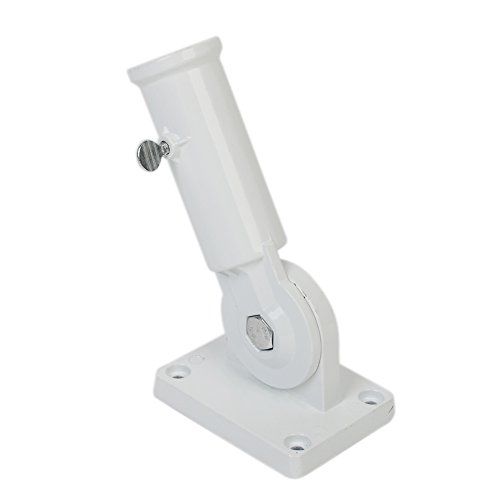 ouba Wandhalterung Fahnenstange Halter verschiedenen weiß Pulver, Halterung verstellbar Metall gegossen Windsack Boden