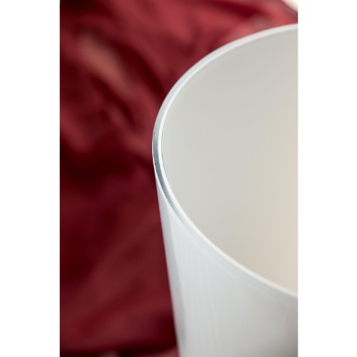 Große konische Bodenvase ANNA aus Glas, weiß, 70 cm, Ø 22 cm – Dekovase / Glasvase – INNA Glas - 2