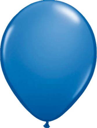 100 Luftballons dunkel blau Metallic Partyballons ca. 30 cm Ø