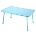 Produktbild Nnewvante Großes Bett Tablett Laptop Schreibtisch Schoß Schreibtisch faltbarer tragbarer Steh Outdoor Camping Tisch, Frühstück Lesung Tablett Halter für Couch Boden Studenten in jugendlich fri (blau)