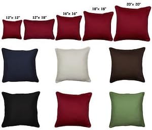 Crazypriceuk pair 26" 28" 30" Plain Polycotton Euro sham Large Pillow Case Cushion Cover (24" x 24", Black)