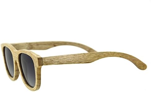 Polarised Wooden Sunglasses, HG G001A Wood Frame Sunglasses with UV Blocking Polarized Lens (Beige)