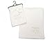 Baby Christening Wrap Blanket White With Embroidery and Applique