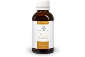 ‎SMAINTS smaints Bio Flüssigextrakt mit Chaga und Mandelpilz Extrakt - hochdosiert, über 43% Polysaccharide - maximal bioverfügbar - Dual Extrakt - 100 ml