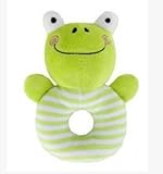 Isuper Peluche Animados,Felpa Juquete,Sonajeros con Sonidos Diseño de Anillo Lindo Rana con...