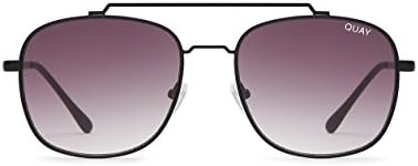 Quay Eyewear Women’s to BE Seen Sunglasses, Black (Black/Smoke), 1