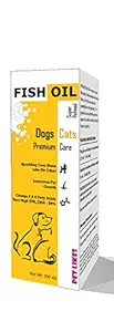 Pet Likes Fish Oil Premium Skin Care for Dogs & Cat ( Very High Omega 3 & 6 ) 500 ml
