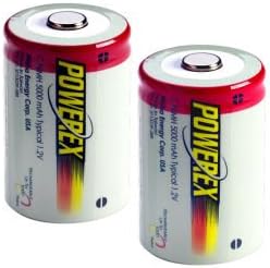 Maha MHRCP2 - Powerex 2 x C Size 5000mAh Re-Chargeable Batteries