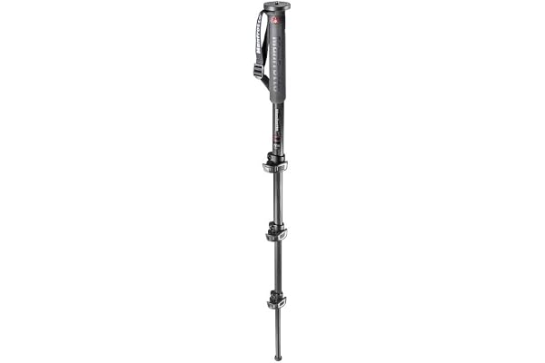 Manfrotto XPRO Monopode Photo en Fibre de Carbone 4 Section Noir