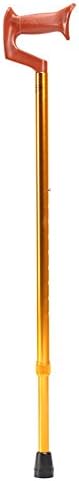 Y&amp;C Crutch Stick Folding Sticks Walking Bar Cane Adjustable Aluminum Alloy 4 Files Adjustable Old Man Crutches , Gold