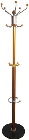 Beyondfashion Chrome Tubular Steel Clothes Hat Stand Floor Standing Umbrella Holder Rack (Gold)