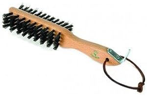 WILLIAM HUNTER EQUESTRIAN Borstiq Pied-Nus Cure-Pied Avec Brosse - Deux Types De Brosse, Une Pour La Sable Et Autre Pour Les Jambes.