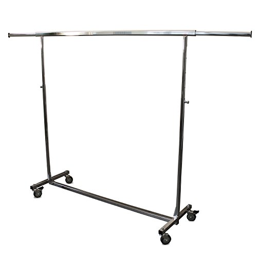 Reiserollständer höhenverstellbar klappbar verchromt (150cm Breite) - 2