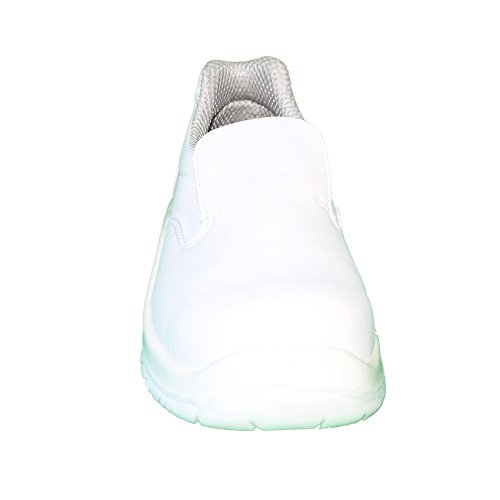 Sicherheitsschuhe S2 SRC Arbeitsschuhe Kochschuhe Laborschuhe Slipper Nessuna Collezione Weiss B-Ware - 3