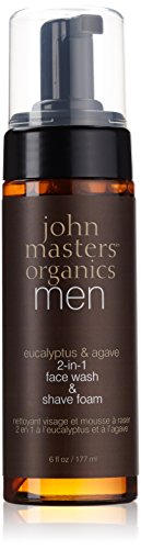 john masters organics Men Eucalyptus & Agave 2-in-1 Face Wash and Shave Foam 177 ml