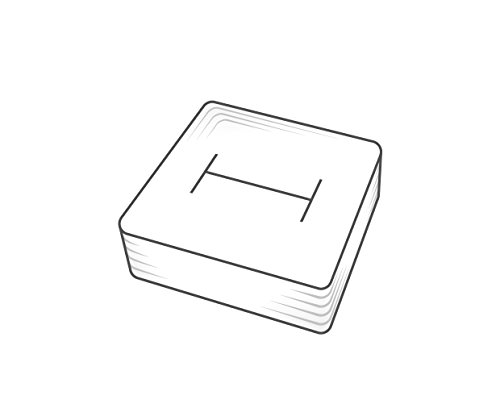 EYS Samt Schmucketui für Ring 45 x 50 x 35 mm rot weiß Schachtel Ringetui Schatulle Box Geschenk-Verpackung EYSBOX - 4