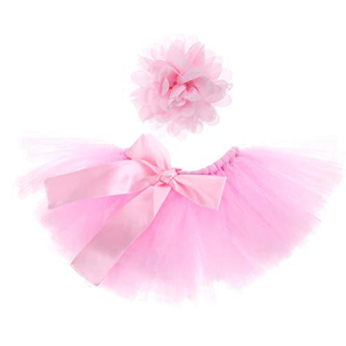 Neonata Baby Girl Photo Prop Tutu Gonna Fascia Fascia Fascia Fiocco Ruffled Tulle Vestito Fiocco Festa Costume Outfits 0-9 mesi 2