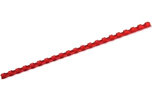 GBC CombBind Binding Combs, 12 mm, 95 Sheet Capacity, A4, 21 Ring, Red, Pack of 100, 4028217