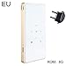 Produktbild Sguan-wu 8/16 / 32GB Tragbarer Mini-WiFi-Bluetooth-DLP-Projektor für Heimkino-Multimedia - EU-Stecker Weiß + Golden 8G