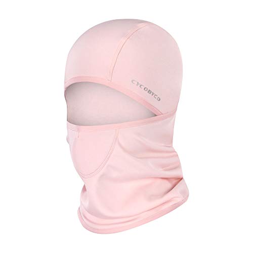 CYCOBYCO Passamontagna Balaclava Sciare A Prova di Vento Maschera Viso Inverno più Caldo Cappuccio Cappello Termico in Pile (Rosa)