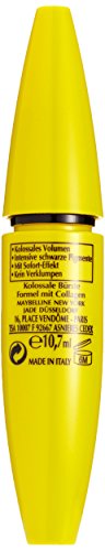 Maybelline New York The Colossal Volum‘ Express Mascara / Wimperntusche schwarz (einmal Auftragen – Kolossales Volumen) , 1er Pack - 2