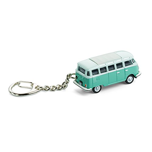Schlüsselanhänger VW Bus T1 Samba türkis (Kultauto und Sammlerstück) – das Geschenk für alle Oldtimer- und Autofans - 2