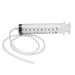 Large Plastic 100ml Syringe Sterile + 80cm Clear Tubing For Lab Hydroponics