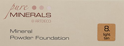 Artdeco Make-Up femme/woman, Mineral Powder Foundation Nummer 8 Light tan (15g), 1er Pack (1 x 15 g) - 7