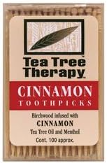 Tea Tree Therapy Cinnamon Toothpicks (12x100 Ct)