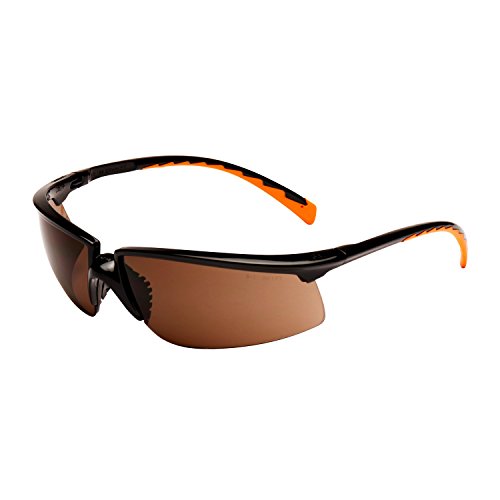 3M SOLUS Schutzbrille Solus3SO, AS/AF, PC, bronze getönt Rahmen schwarz/orange inkl. Mikrofaserbeutel - 2