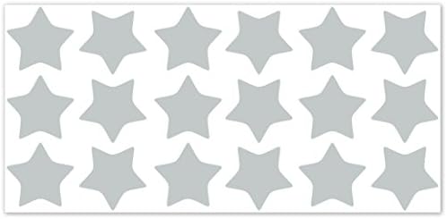 wallfactory - bike decal - 18 practical Stars in light grey