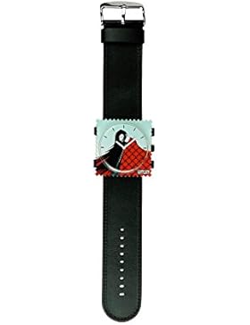 S.T.A.M.P.S. Stamps komplette Uhr - Zifferblatt Madame Butterfly mit schwarzem Armband