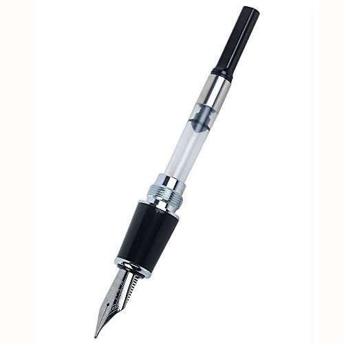 BinaryABC Füllfederhalter Jinhao 159 Breitfeder Silber Medium 18KGP （schwarz） - 4