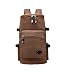 Produktbild Hemio Laptop Tablet Rucksäcke Herren Wanderrucksack Einfarbig Outdoorrucksack Leinwand Backpack Großraum Schultasche (Brown)