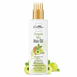 CatMac Fenugreek Amla Hair Oil 100% Pure with combo applicator suits for all Hair Types(100ml)