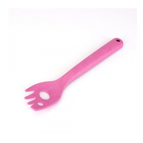 Beco Spork - Eco Friendly Bamboo Spoon / Fork with Extra Long Handle - Pink