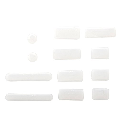 iProtect Staubschutz 12er Set Anti-Staub Abdeckung Stecker für Apple Macbook Air 11″ 13″ Macbook Pro Retina 13″ 15″ in Transparent - 3