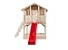 Produktbild Scheffer Outdoor-Toys Stelzenhaus Tobi Premium , Rutsche wählen:rote Rutsche, Sicherheit wählen:ohne Bodenanker