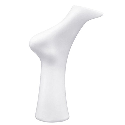 2 Stück Weiblicher Kopf Simulierten Plastikfuß Söckchen Kurz Strumpf Display Mannequin-Fuß-Modell - 2