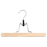 Zum Aufhängen Ihrer Kleidung homeXpert MSV 100126 Kleiderbügel für Hose mit Wollfilz Holz braun 35 x 20 x 8 cm