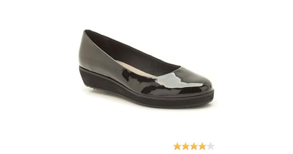 clarks compass zone black patent