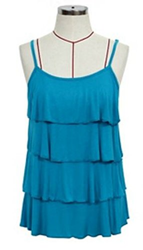 Nursing Breastfeeding Top Vest layered, (M10-12),(L12-14) turqoise