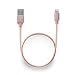 Produktbild iprotect knotenfreies Lightning Nylon Ladekabel für Apple iPhone X, 8, 8 Plus, SE, 5, 5s, 5c, 6, 6s, 6s Plus, 7, 7Plus, iPad mit Lightning Anschluss in Leicht Kirschblüte